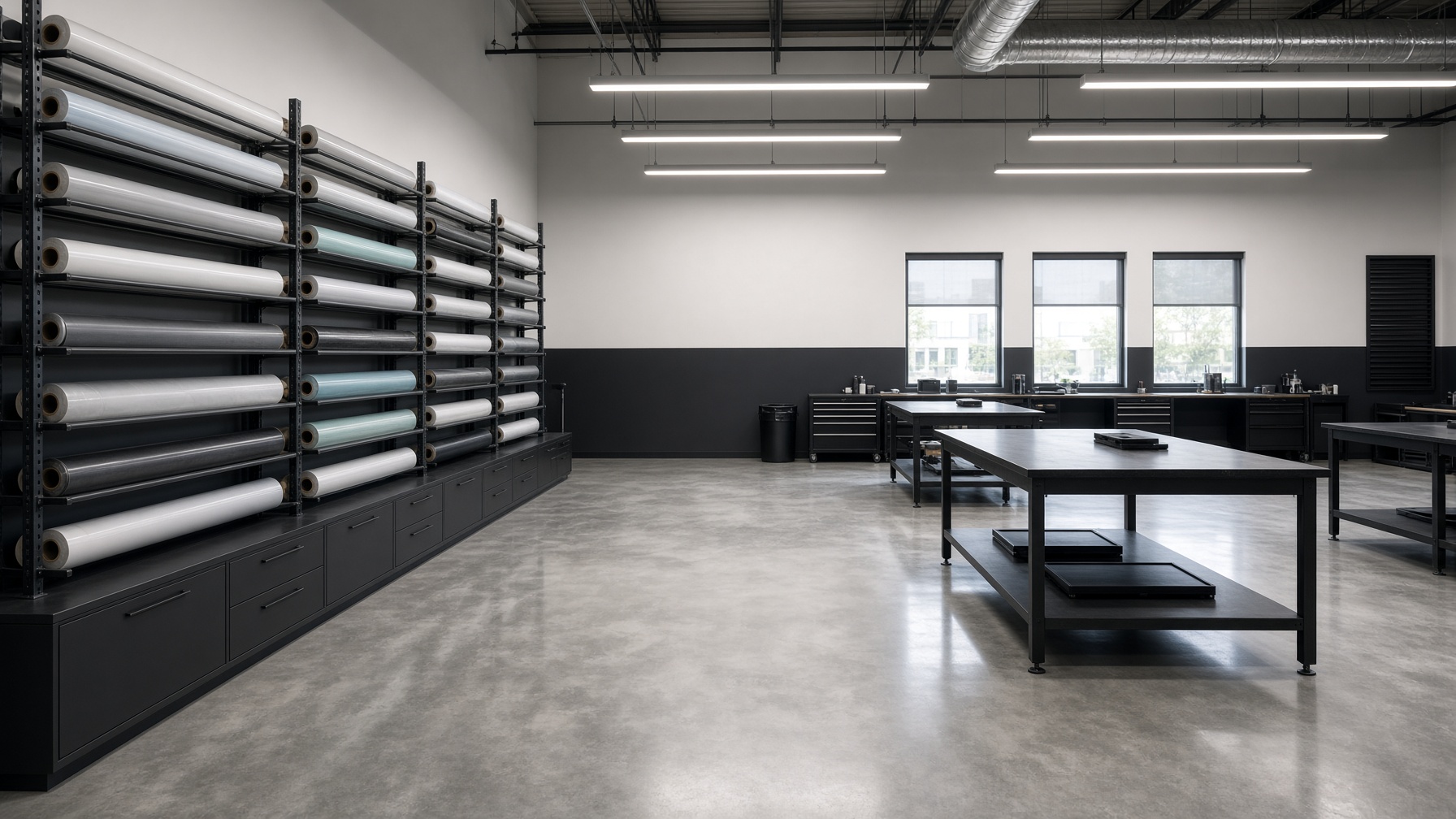 Automotive film installation studio